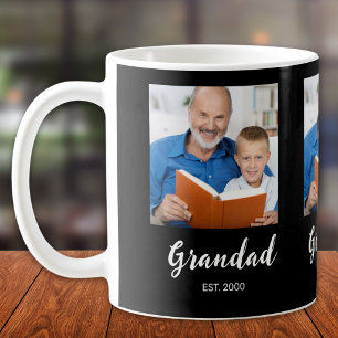 Opa gegründet 3 Foto Schwarze Kaffeetasse