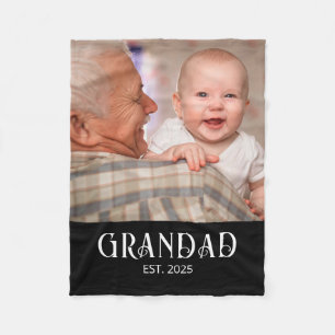 Opa gegründet Foto-Geschenk Fleecedecke