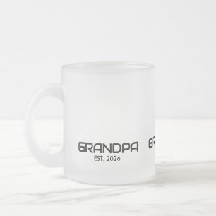 Opa gegründet Neues Opa-Geschenk Mattglastasse