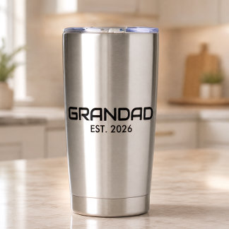 Opa gegründet Neues Opa-Geschenk  Thermobecher