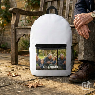 Opa Geschenk für den ersten Mal Opa Bedruckter Rucksack