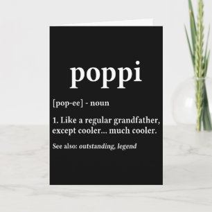 Opa-Geschenk für Poppi - Vatertag Geburtstagsgesch Karte