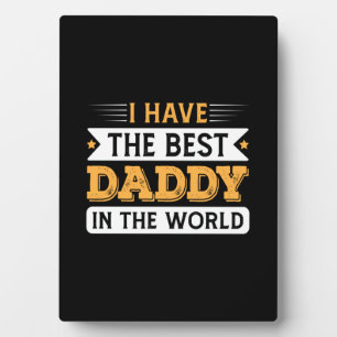 Opa-Geschenk   Ich habe den besten Papa der Welt Fotoplatte