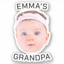 Opa-Geschenk, individuelles BabyGesicht, Foto-Gesc
