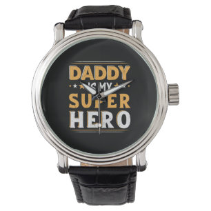 Opa-Geschenk Papa ist mein Superheld Armbanduhr