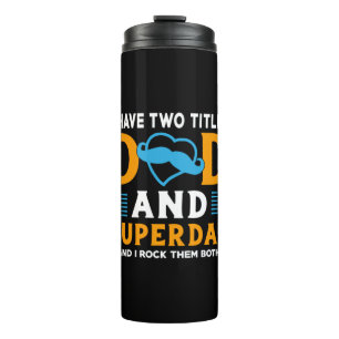 Opa-Geschenk Papa und Super-Papa Thermosbecher