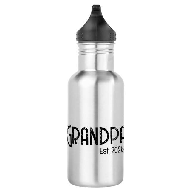 Opa-Geschenk, seit Papa gegründet hat Edelstahlflasche (Rechts)