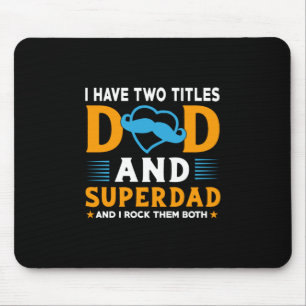 Opa-Geschenk Vater und Super-Vater Mousepad