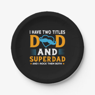 Opa-Geschenk   Vater und Super-Vater Pappteller