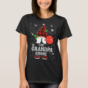 Opa Gnome Buffalo Kariert Matching Family Christ T-Shirt