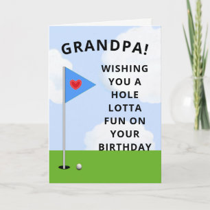 Opa Golf Birthday Card Karte