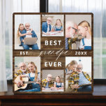 Opa Großkinder Holzfotomaterial Fotoplatte<br><div class="desc">Feiern Sie die besondere Bindung zwischen Papa und seinen Enkelkindern mit unserer "Papa-Großvater-FotoCollage"-Plakette. Diese personalisierte Gedenktafel zeigt wunderbar eine Sammlung von hochgeschätzten Fotos, die wertvolle Momente und Erinnerungen vereint, die Papa mit seinen geliebten Enkelkindern teilt. Der hervorgehobene Titel "Papa" verleiht dem Design eine Touch von Wärme und Zuneigung. Die aus...</div>