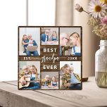Opa Großkinder Holzfotomaterial Fotoplatte<br><div class="desc">Feiern Sie die besondere Bindung zwischen Papa und seinen Enkelkindern mit unserer "Papa-Großvater-FotoCollage"-Plakette. Diese personalisierte Gedenktafel zeigt wunderbar eine Sammlung von hochgeschätzten Fotos, die wertvolle Momente und Erinnerungen vereint, die Papa mit seinen geliebten Enkelkindern teilt. Der hervorgehobene Titel "Papa" verleiht dem Design eine Touch von Wärme und Zuneigung. Die aus...</div>