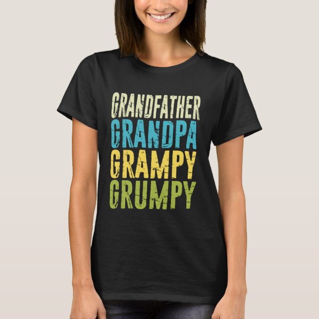 Opa Großvater Grampy Grumpy, Lustiger Vater  T-Shirt (Vorderseite)