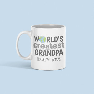 Opa / Großvater / Großpapa der Welt mit eigenem Na Kaffeetasse