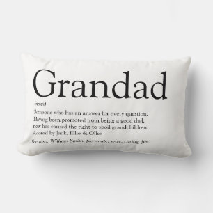 Opa, Großvater, Papa Definition Lendenkissen