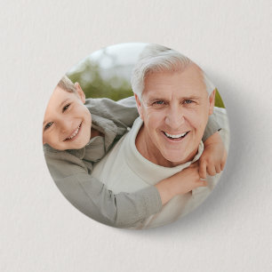 Opa Großvater personalisiertes Foto  Button