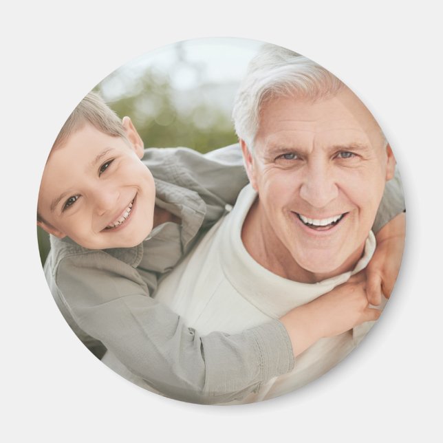 Opa Großvater personalisiertes Foto  Magnet (Vorne)