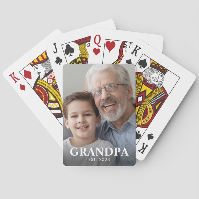 Opa gründete den Opa-Tag Spielkarten (Rückseite)