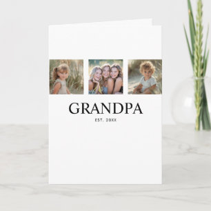 Opa gründete modernen Großvater 3 Foto Karte