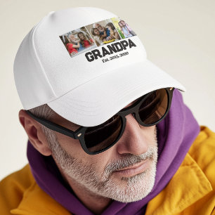 Opa gründete Schwarzweiß-Script 3 Foto Truckerkappe