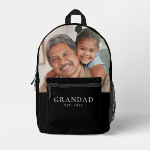 Opa Gründung Foto Großvatertag Bedruckter Rucksack