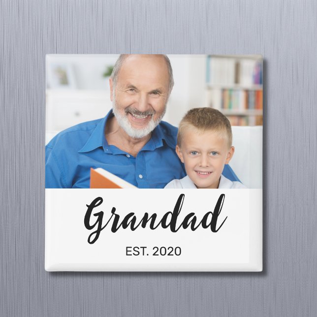 Opa Gründung Foto Tag des Großvaters  Magnet (Von Creator hochgeladen)