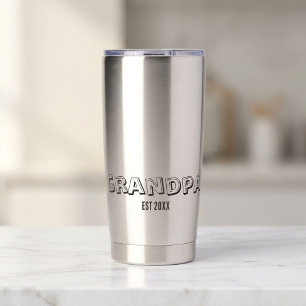 Opa-Gründungsjahr-Geschenk moderne Typografie Thermobecher