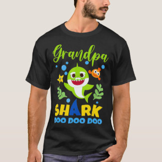 Opa-Hai-Geschenk Süße Baby-Hai-Familie T-Shirt