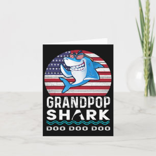 Opa-Hai Geschenk zum Vatertag von Frau Sohn Tochte Karte