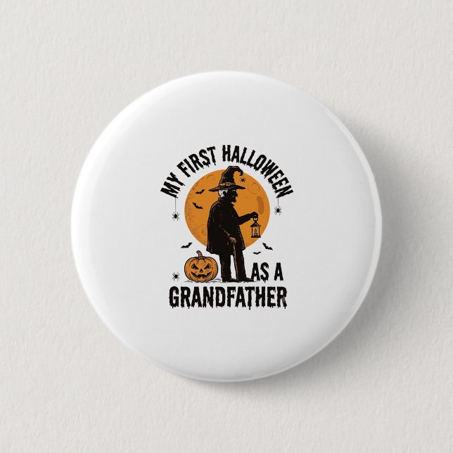 Opa Halloween-Shirt Erster Grusel-Opa_1 Button (Vorderseite)