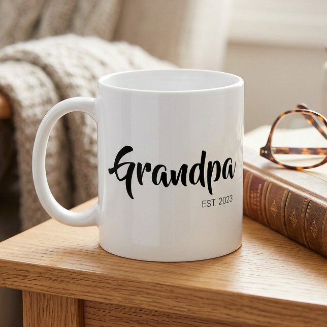 Opa hat ein einfaches Geschenk für den Großvater e Kaffeetasse (Grandpa Established Simple Gift for Grandfather Coffee Mug)