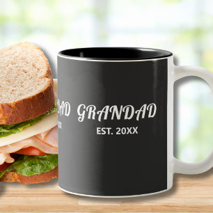 Opa hat fette weiße Typografie eingerichtet Zweifarbige Tasse