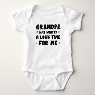 Opa hat lange auf mich gewartet baby strampler