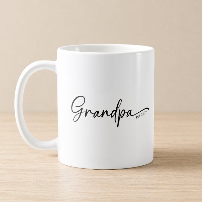 Opa hat Minimal Schriftzug etabliert Kaffeetasse (Von Creator hochgeladen)