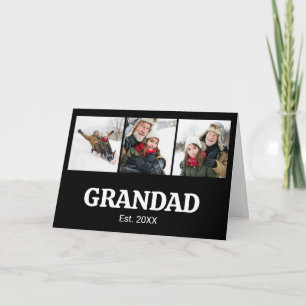 Opa hat Modern Bold 3 Foto eingerichtet Karte