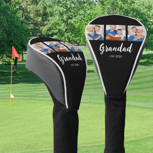 Opa hat Modern Script 3 Foto Schwarz etabliert Golf Headcover