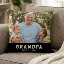 Opa hat modernes fettes weißes Foto eingerichtet