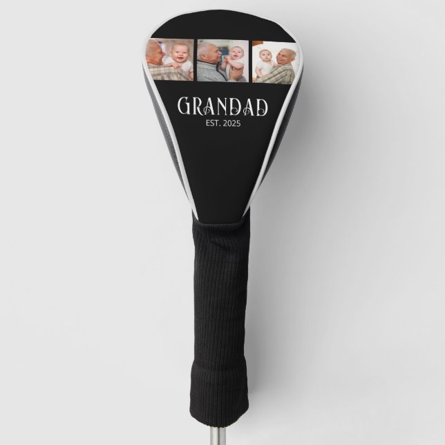 Opa hat modernes Skript 3 gegründet Golf Headcover (Vorderseite)