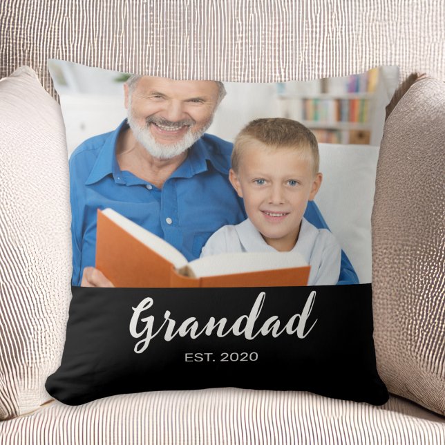 Opa hat modernes Skript-Foto etabliert Kissen (Von Creator hochgeladen)