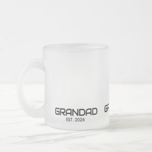 Opa hat neu Opa-Geschenk gegründet Mattglastasse
