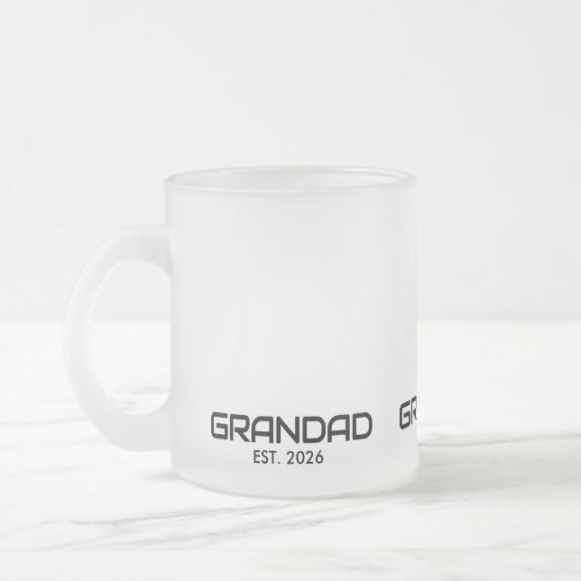 Opa hat neu Opa-Geschenk gegründet  Mattglastasse (Links)