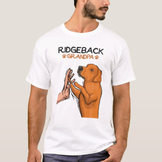 Opa Hundeliebhaber Rhodesian Ridgeback Mann Opa T-Shirt
