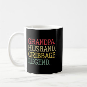 Opa Husband Cribbage Legend Vintag Cribbage B Kaffeetasse