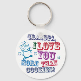 Opa I Liebe Sie mehr als Cookies! Schlüsselanhänger