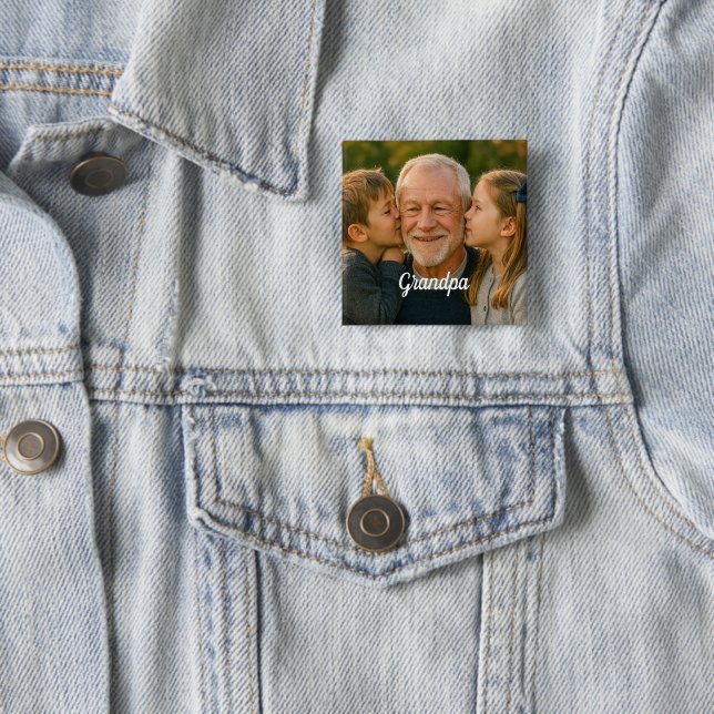 Opa individuelles Foto Button (Beispiel)