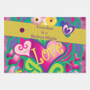 Opa ist ein cooler, müder Hippie, Clas Geschenkpapier Set