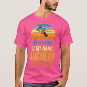 Opa ist mein Name Bogenschütze mein Game Arche Opa T-Shirt