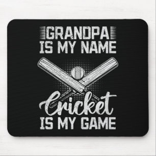 Opa ist mein Name Cricket ist mein Spiel - Cricket Mousepad