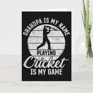 Opa ist mein Name, Cricket spielen ist mein Spiel Karte